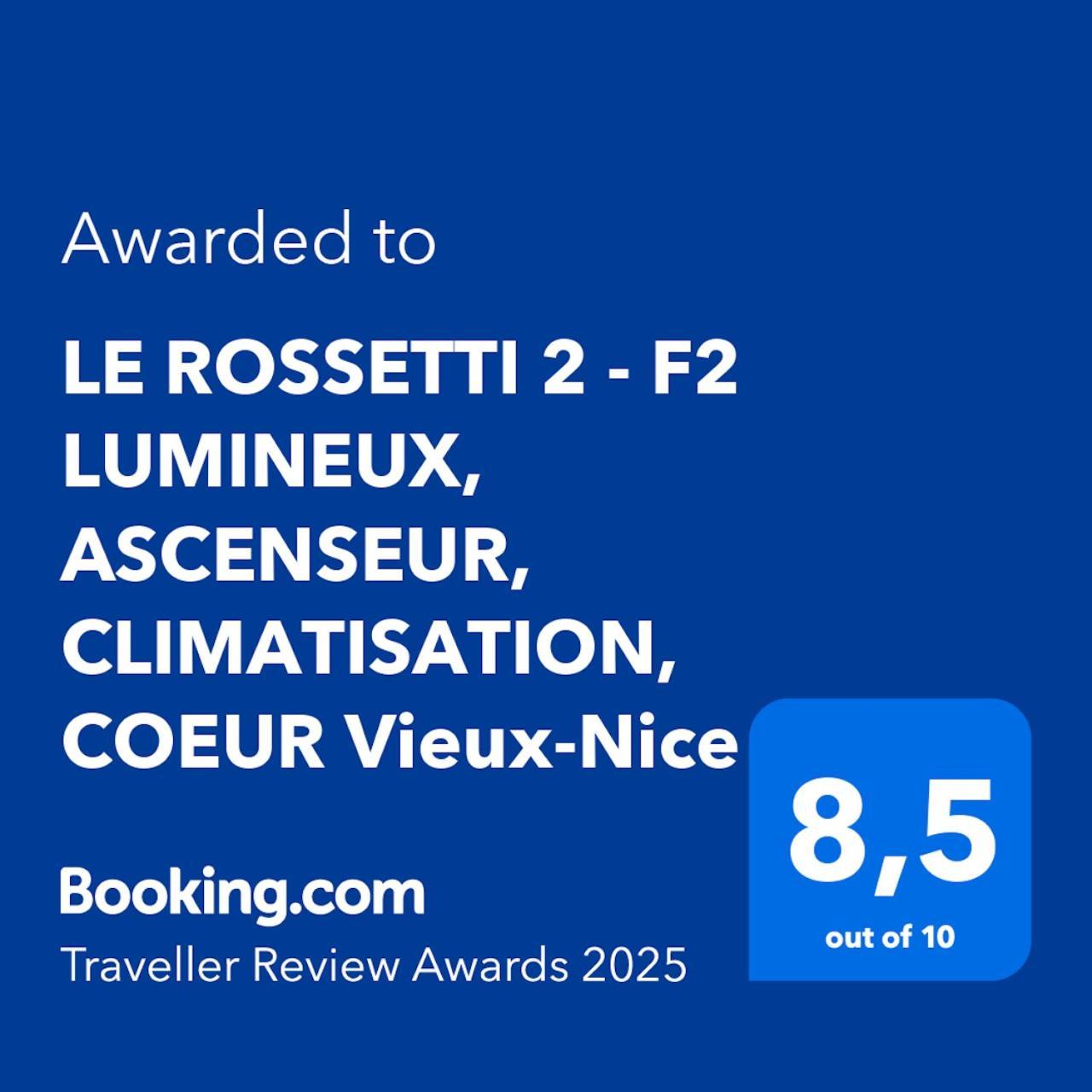 Le Rossetti 2 - F2 Lumineux, Ascenseur, Climatisation, Coeur Vieux-니스 외부 사진